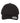 Front View of Black Peached Cotton Twill Dad Hat - 6245PT