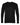 Front View of Black Performance Long Sleeve T-Shirt - 5104