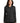 Front View of Black Port Authority Women's Silk Touch Long Sleeve Polo. L500LS plain