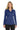 Front View of Black Port Authority Women's Silk Touch Performance Long Sleeve Polo. L540LS plain