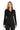 Front View of Black Port Authority Women's Silk Touch Performance Long Sleeve Polo. L540LS plain