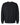 Front View of Black ReFlex Fleece Crewneck Sweatshirt - RF496