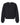 Front View of Black ReFlex Women's Fleece Crewneck Sweatshirt - RF494