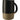 Front View of Black RockHill Ceramic Mug 17oz plain