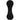 Front View of Black Silicone Hat Clip w/ Ball Marker plain