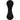 Front View of Black Silicone Hat Clip w/ Ball Marker plain