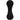 Front View of Black Silicone Hat Clip w/ Ball Marker plain