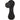 Front View of Black Silicone Hat Clip w/ Ball Marker plain