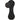 Front View of Black Silicone Hat Clip w/ Ball Marker plain