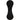 Front View of Black Silicone Hat Clip w/ Ball Marker plain