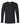 Front View of Black Softstyle® Long Sleeve T-Shirt - 64400