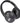 Front View of Black SoulMic Bluetooth Headphones