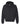 Front View of Black Sponge Fleece Drop Shoulder Hoodie - 3729