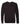 Front View of Black Sponge Fleece Raglan Crewneck Sweatshirt - 3901