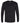 Front View of Black Sueded Long Sleeve T-Shirt - 6411