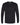 Front View of Black Sueded Long Sleeve T-Shirt - 6411