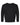 Front View of Black Toddler Fleece Crewneck Sweatshirt - 3317