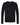 Front View of Black Triblend Long Sleeve T-Shirt - 6071