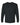 Front View of Black Ultra Cotton® Long Sleeve T-Shirt - 2400