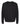 Front View of Black Unisex Crewneck Fleece - 3340
