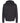 Front View of Black Unisex Zipper Fleece Hoodie - 3331