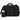 Front View of Black Weekender 18.5" Deluxe Duffel Bag plain