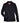 Front View of Black Women's Campus Microfleece Jacket - TT90W