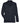 Front View of Black Women's CrownLux Performance® Plaited Long Sleeve Polo - DG20LW