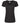 Front View of Black Women's Deluxe Blend V-Neck T-Shirt - 3542