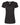 Front View of Black Women's Deluxe Blend V-Neck T-Shirt - 3542