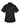 Front View of Black Women's Easy Blend™ Short Sleeve Twill Dress Shirt with Stain-Release - M500SW