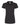 Front View of Black Women's Ringspun Pique Polo - 7600