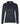 Front View of Black Women's Zone Performance Long Sleeve Polo - TT51LW