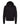 Front View of Black Youth Sponge Fleece Hoodie - 3719Y