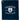 Front View of Blue 1.3 lb./doz. 18x15in Terry Golf Towel