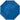 Front View of Blue 40" Folding Umbrella plain