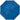 Front View of Blue 40" Folding Umbrella plain