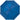 Front View of Blue 40" Folding Umbrella plain