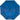 Front View of Blue 40" Folding Umbrella