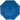 Front View of Blue 40" Folding Umbrella