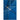 Front View of Blue 40" Folding Umbrella