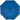 Front View of Blue 40" Folding Umbrella
