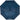 Front View of Blue 40" Folding Umbrella