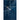 Front View of Blue 40" Folding Umbrella