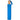 Front View of Blue 46" Recycled 3-Folding Umbrella plain