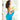 Front View of Blue Basic Weight Colored Beach Towel plain
