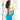 Front View of Blue Basic Weight Colored Beach Towel plain