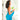 Front View of Blue Basic Weight Colored Beach Towel plain