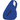 Front View of Blue Brooklyn Deluxe Sling Backpack plain