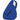 Front View of Blue Brooklyn Deluxe Sling Backpack plain